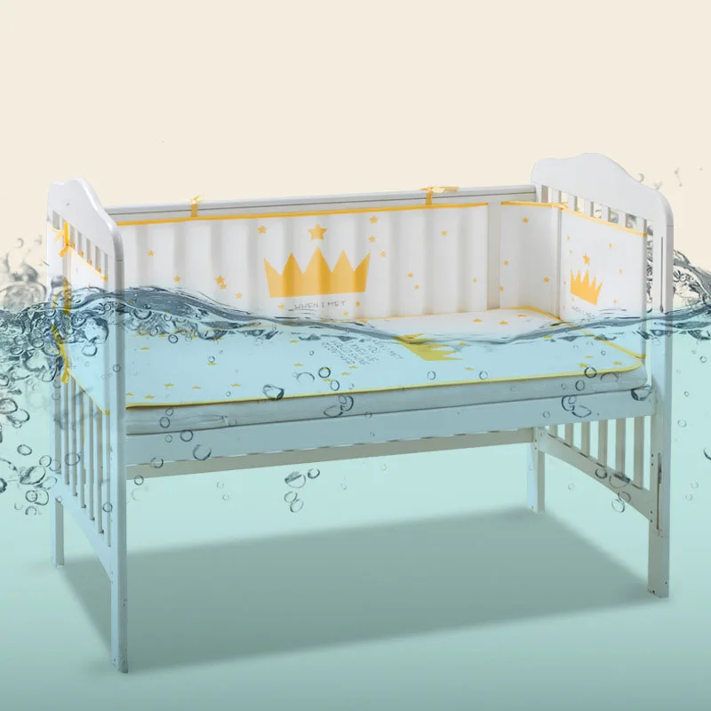 Barrera de seguridad transpirable para cuna de recién nacido Protector de cuna de verano de 300x28cm 
